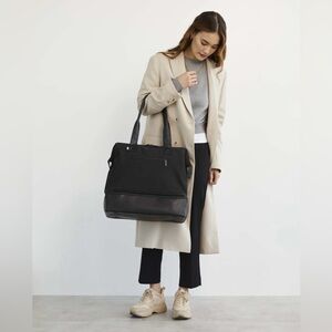 Beis Mini Weekender Black Travel Bag NWT